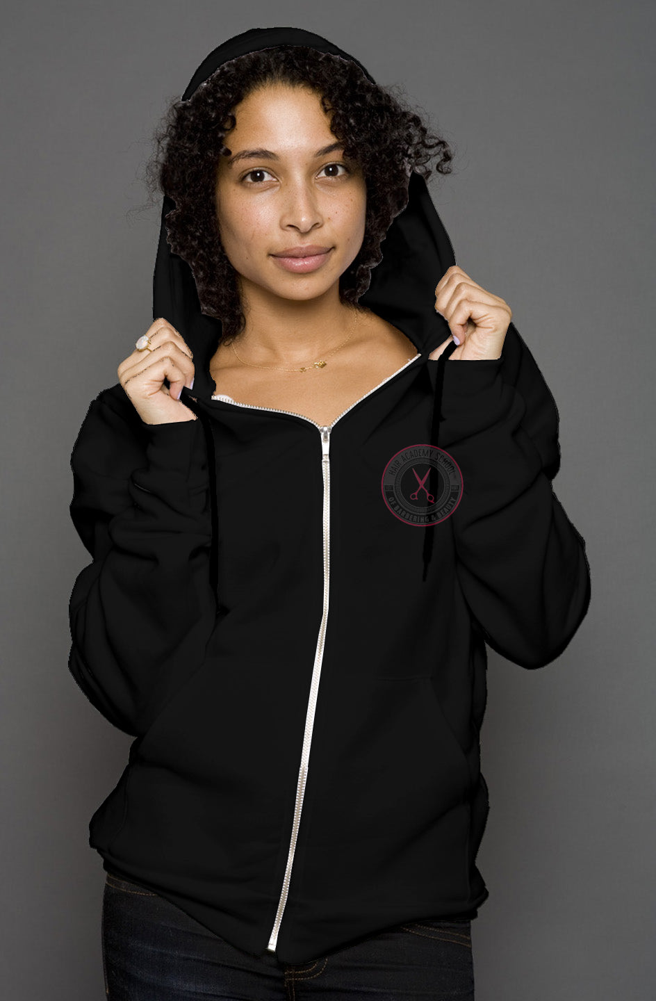 Hair Academy Unisex Zip Hoody