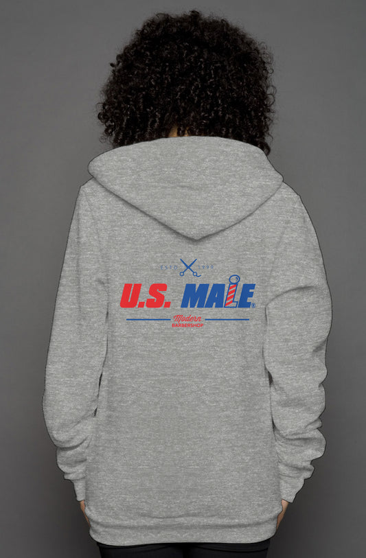 US Male Unisex Zip Hoody
