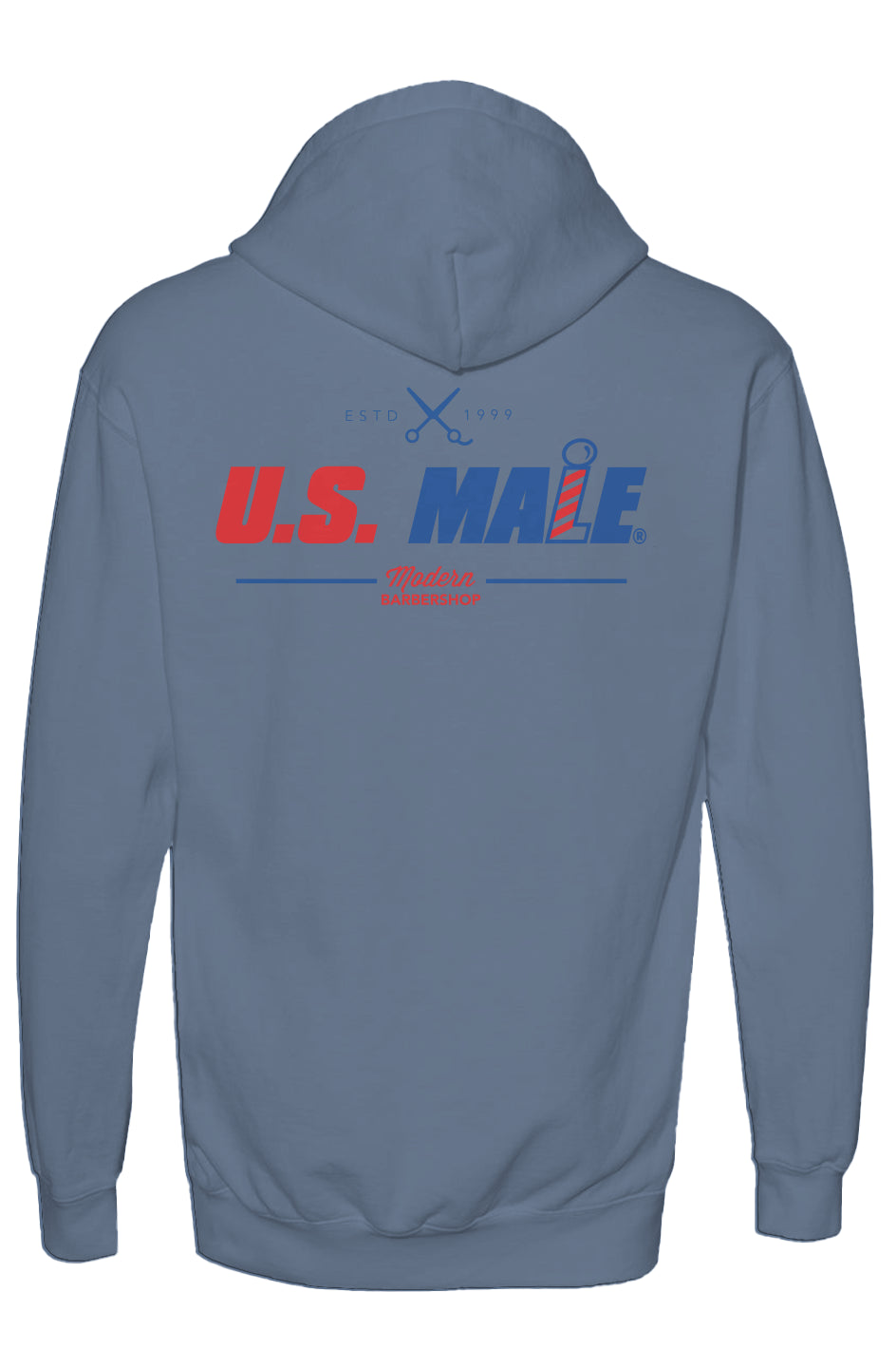 US Male Garment-Dyed Hooded Sweatshirt